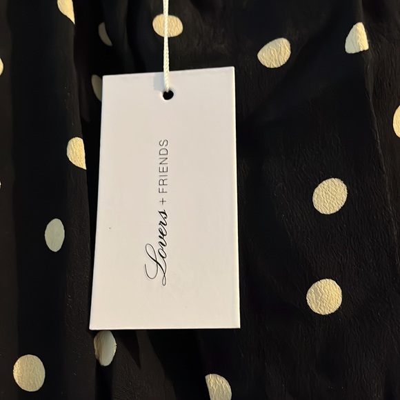 Lovers & Friends off the shoulder ruched polka dot top - Picture 7 of 11